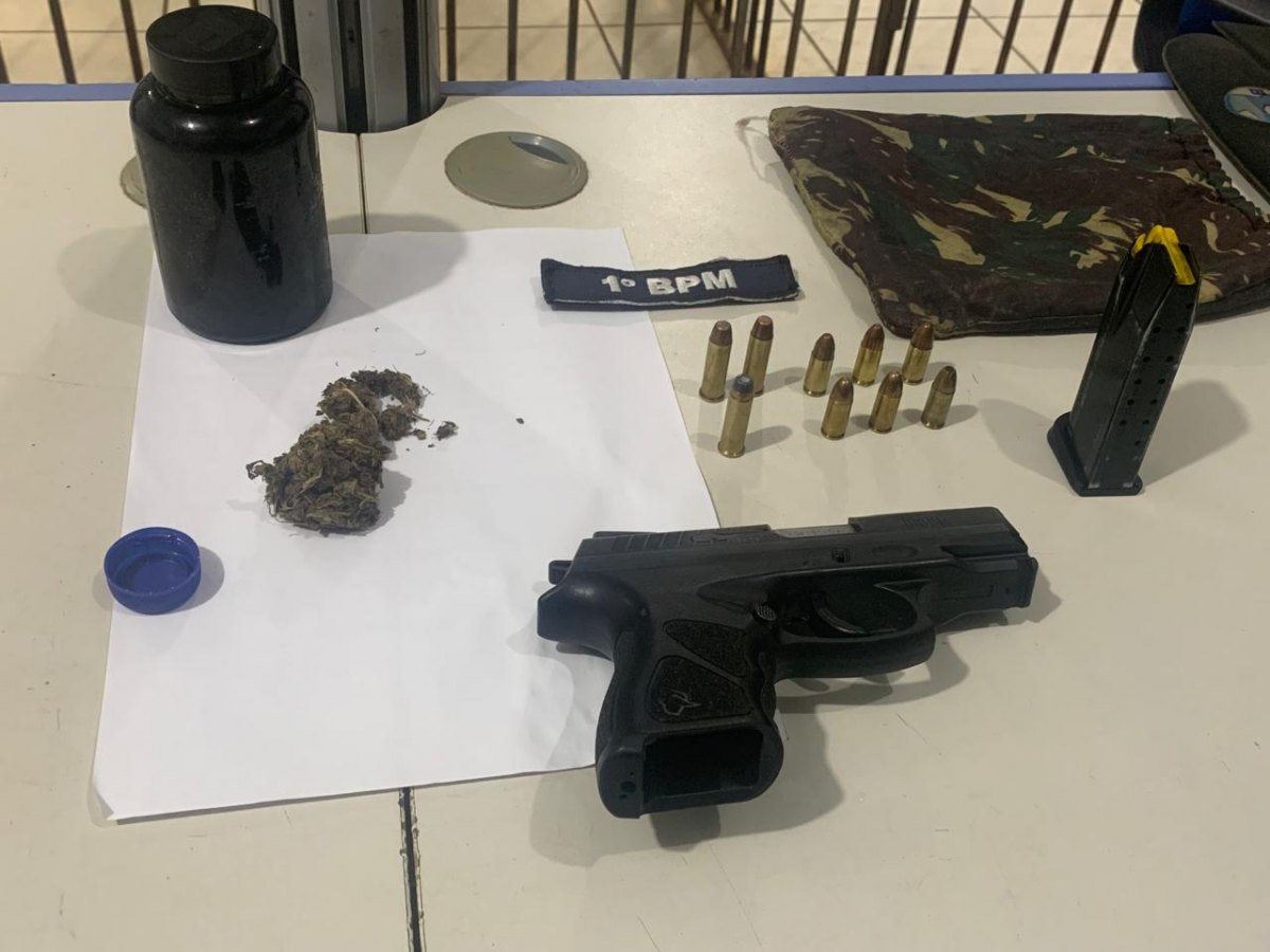 MULHER ENTREGOU: Marido acusado de agredir esposa é preso com arma furtada de CAC