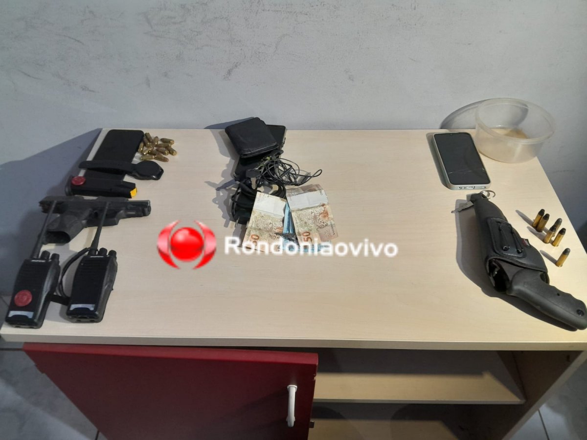 CRISTAL DA CALAMA: PM prende três membros do CV com armas e evita ataques a tiros 