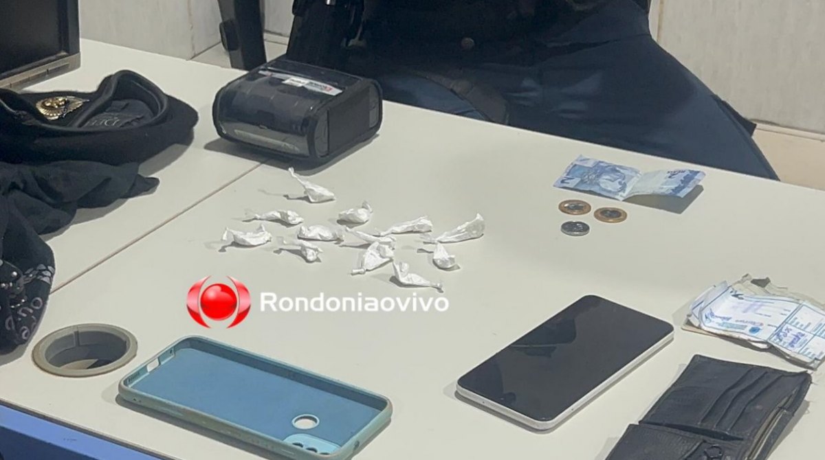 TRÁFICO: PM prende homem com várias porções de drogas no Cidade Nova