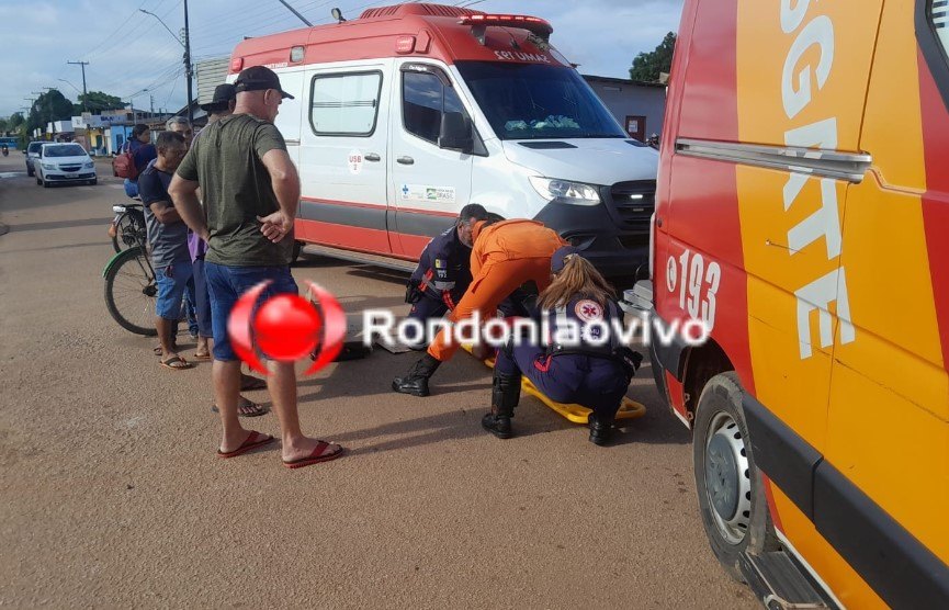 URGENTE: Mulher atropelada bate a cabeça no asfalto e fica gravemente ferida