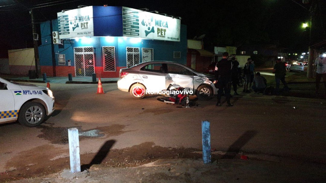 PERIGO: Militar do Exército vai parar em bueiro após acidente de trânsito na capital