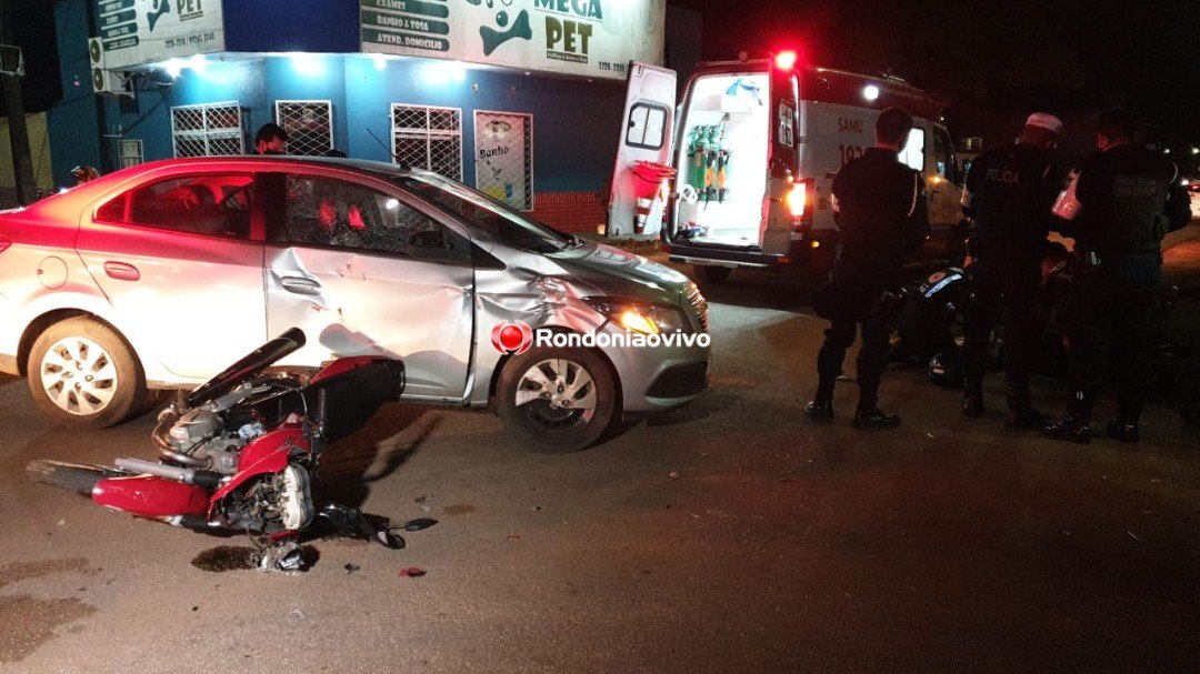 PERIGO: Militar do Exército vai parar em bueiro após acidente de trânsito na capital