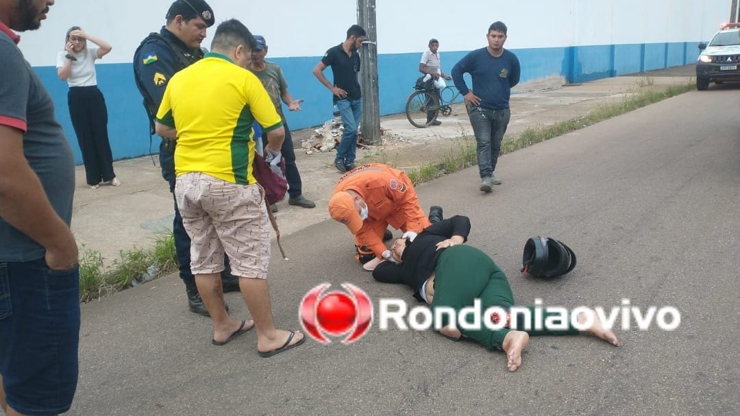 EXPOSTA: Mulher sofre grave fratura na perna após violento acidente