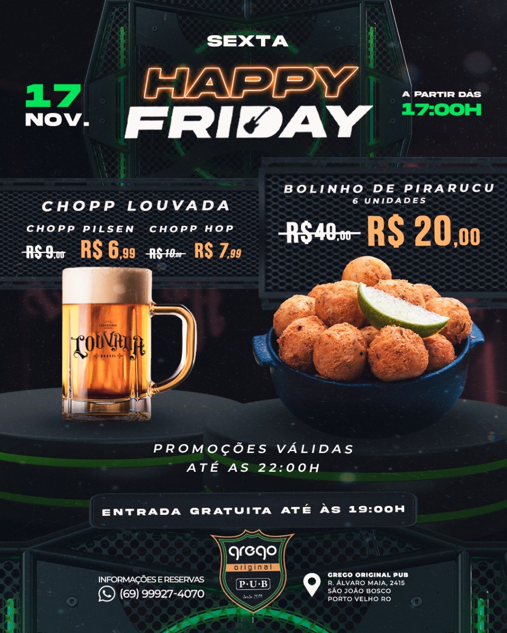 ROCK AND ROLL: Confira a agenda semanal do Grego Original