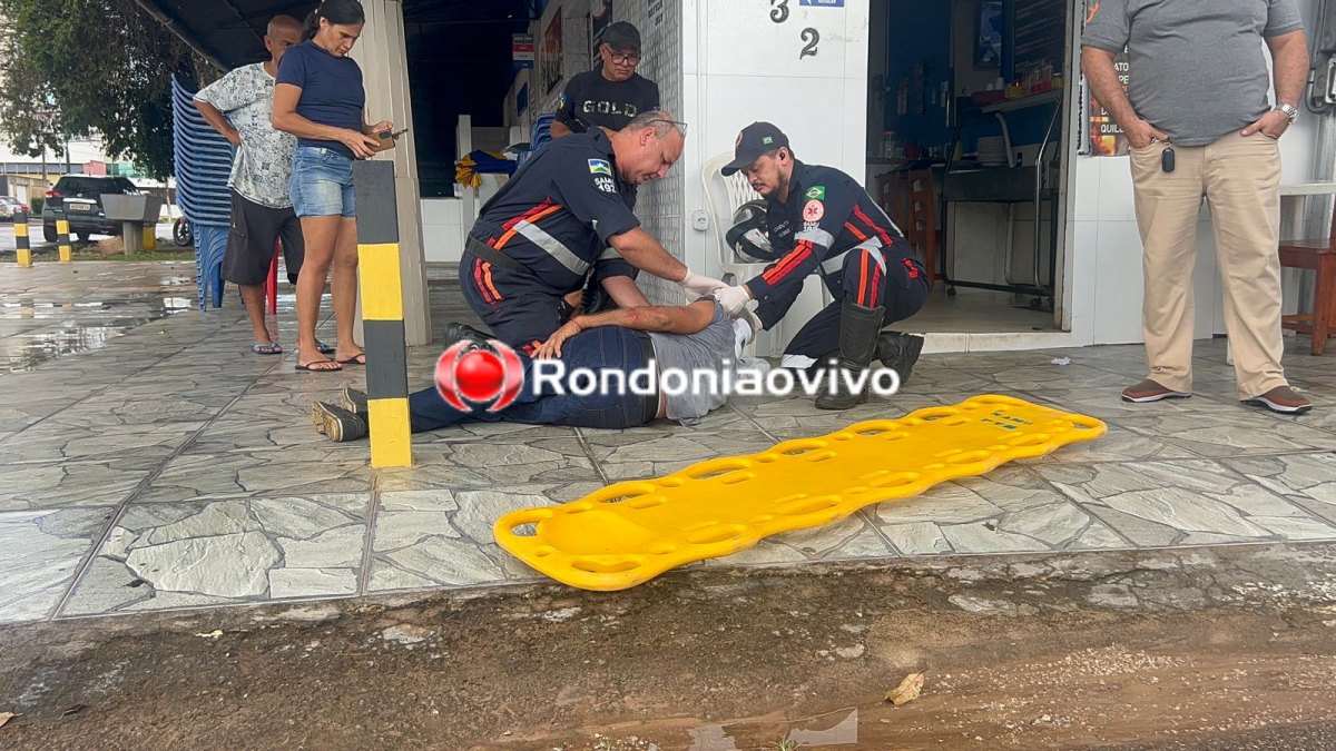 VÍDEO: Idoso em Honda Fan invade cruzamento e sofre grave atropelamento