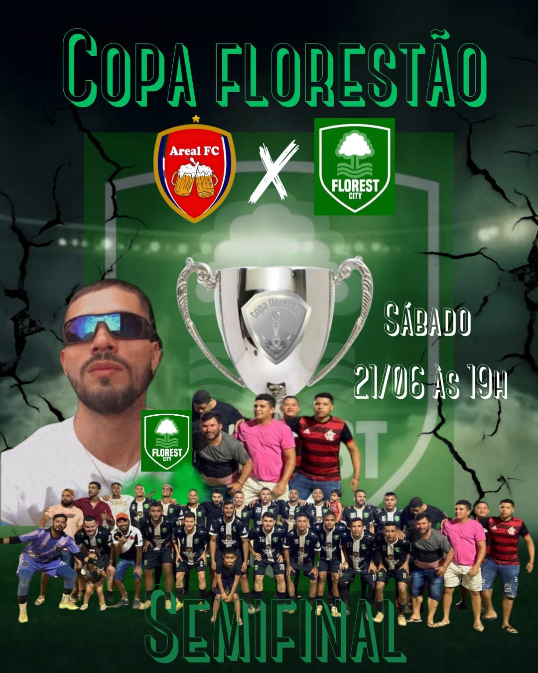 FUTEBOL DE BAIRRO: Copa Florestão tem semifinais nesse final de semana