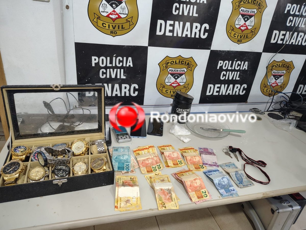 NÃO ESCAPOU: Denarc prende foragido tentando se desfazer de cocaína em vaso sanitário 