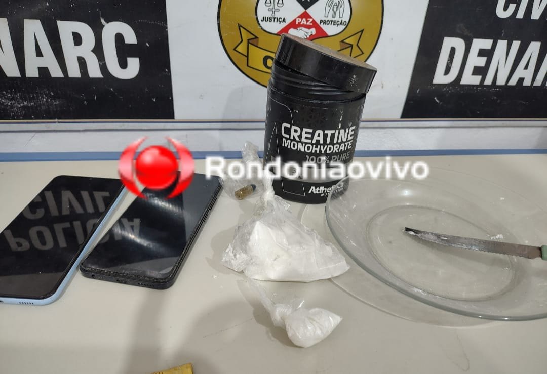 NÃO ESCAPOU: Denarc prende foragido tentando se desfazer de cocaína em vaso sanitário 