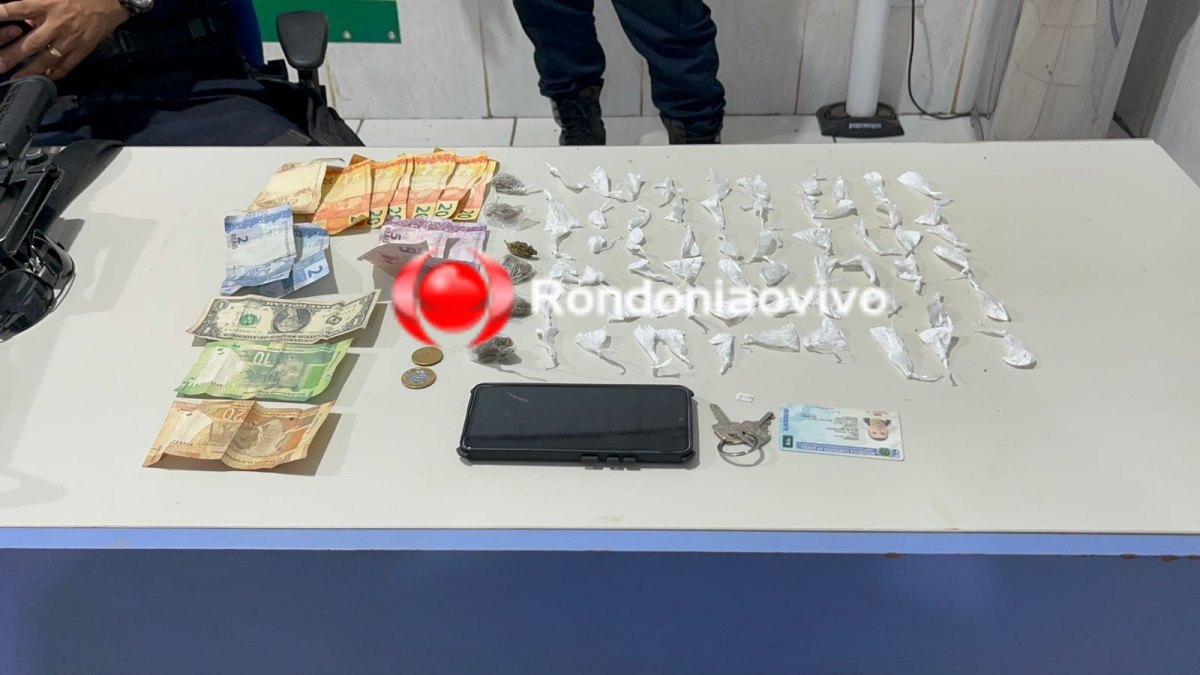 NO ORGULHO: Venezuelano é preso com várias porções de drogas e dinheiro estrangeiro 