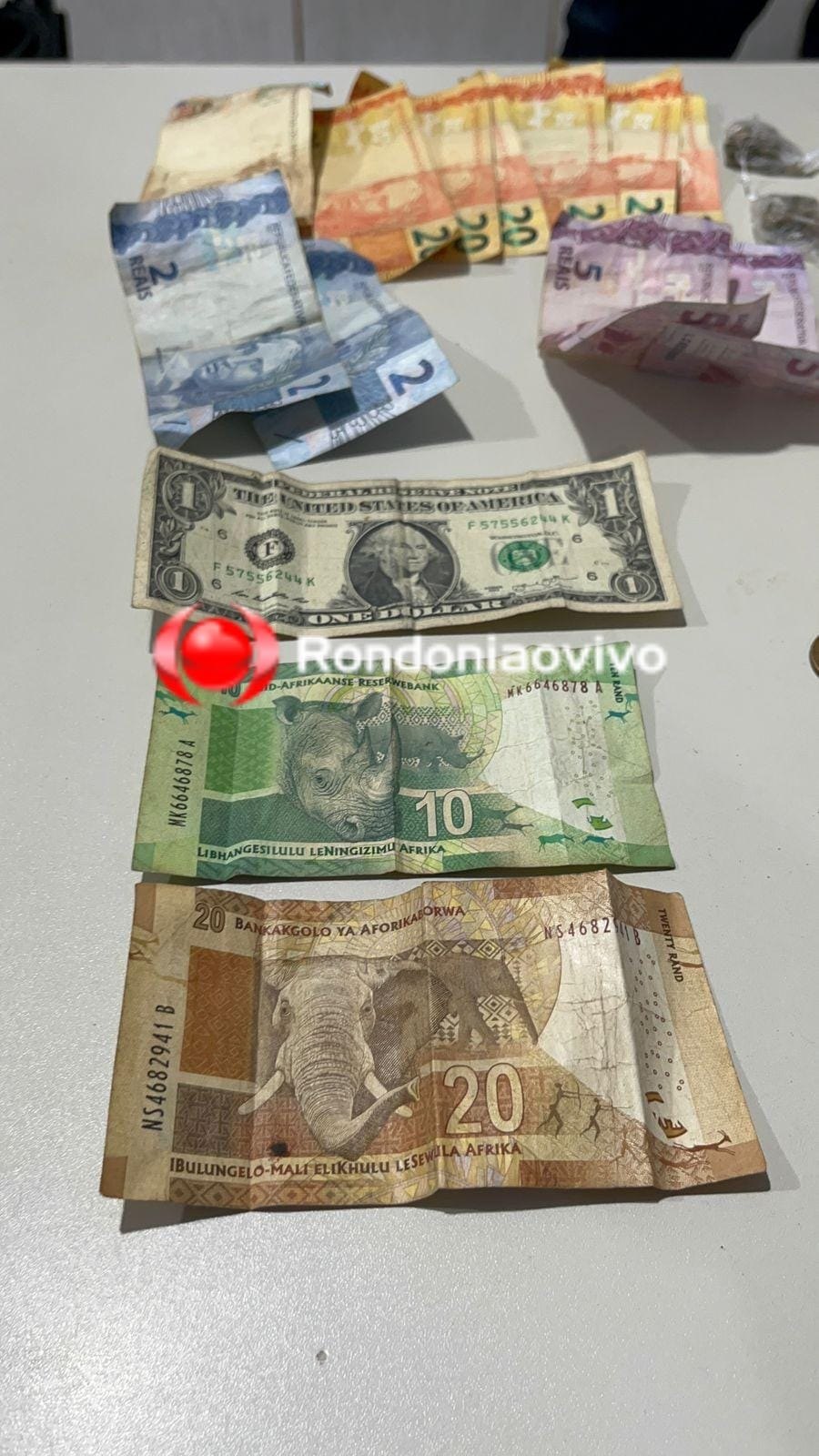 NO ORGULHO: Venezuelano é preso com várias porções de drogas e dinheiro estrangeiro 