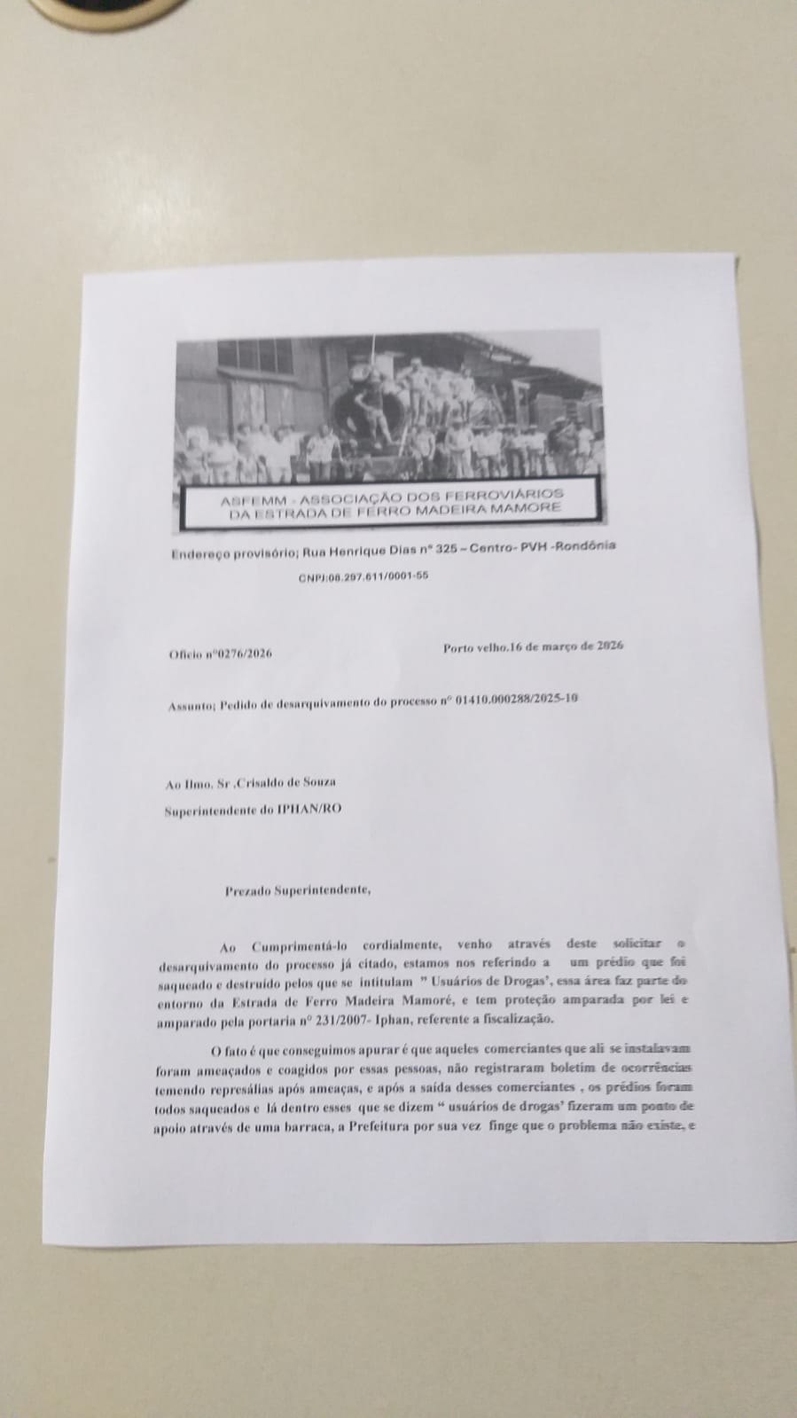 FURTOS E ROUBOS: Denúncia aponta abandono e insegurança na área da Madeira-Mamoré 