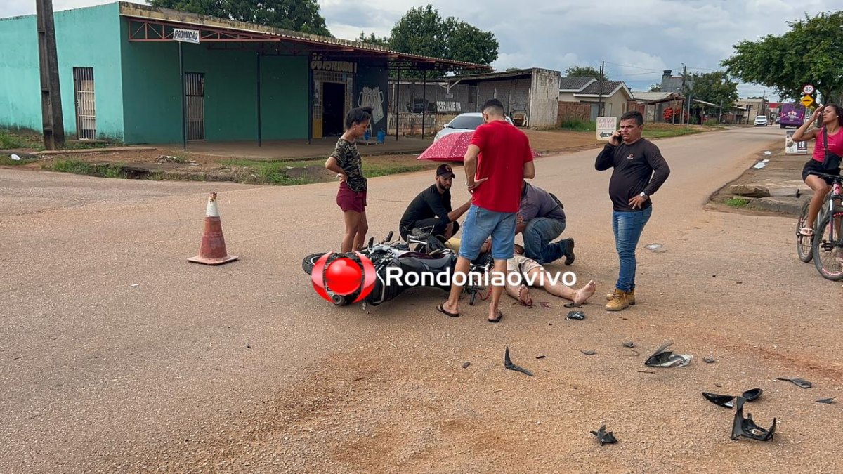 VÍDEO: Câmera registra grave colisão entre moto e caminhão