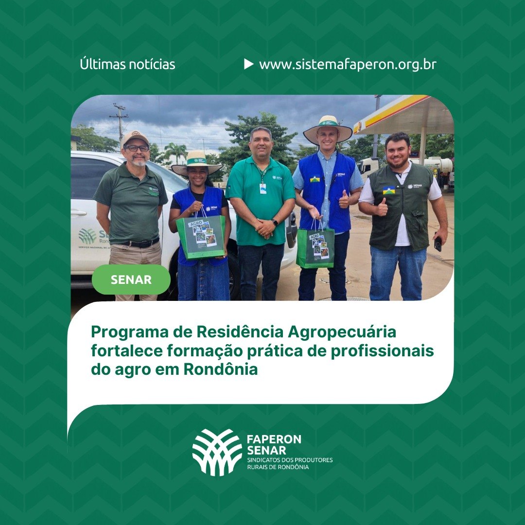 CONVIVÊNCIA: Programa de Residência Agropecuária fortalece formação profissional