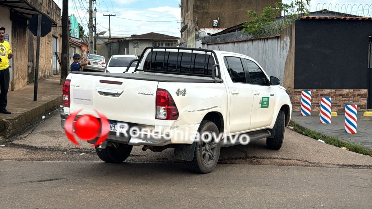 URGENTE: Motociclista fica seriamente ferido em acidente com veículo da Sesau 