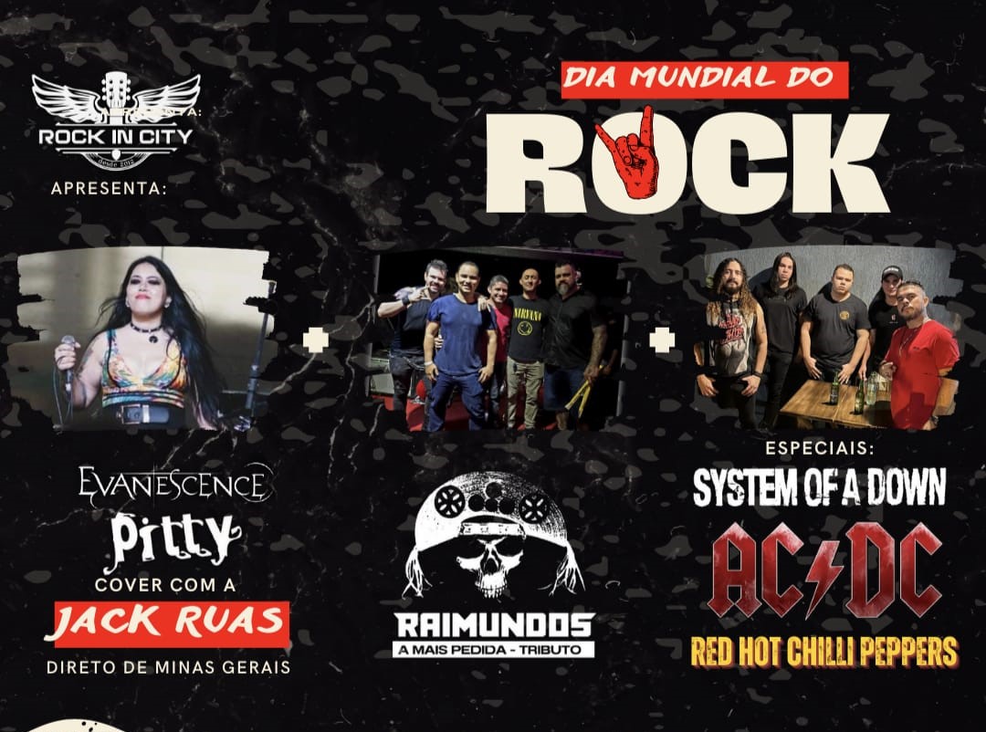 ROCK: Concorra a ingressos para o Cover Pitty e Evanescence com Jack Ruas 