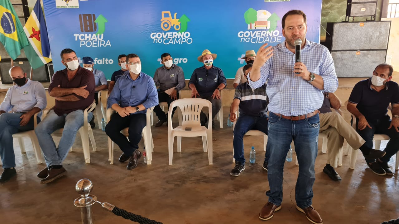 PRESIDENTE DA ALE: Alex Redano prestigia lançamento de obras e ações do Governo em Costa Marques