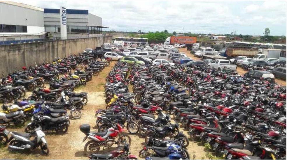 PÁTIO: PRF abre visitação para leilão de veículos em Porto Velho