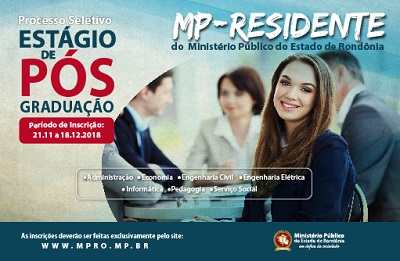 MP abre inscrições para seleção de estagiário de nível pós-graduação