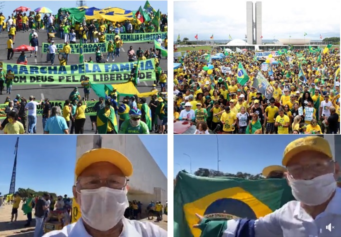 PROTESTOS: Deputado Coronel Chrisostomo acompanhou de perto manifestação em Brasília