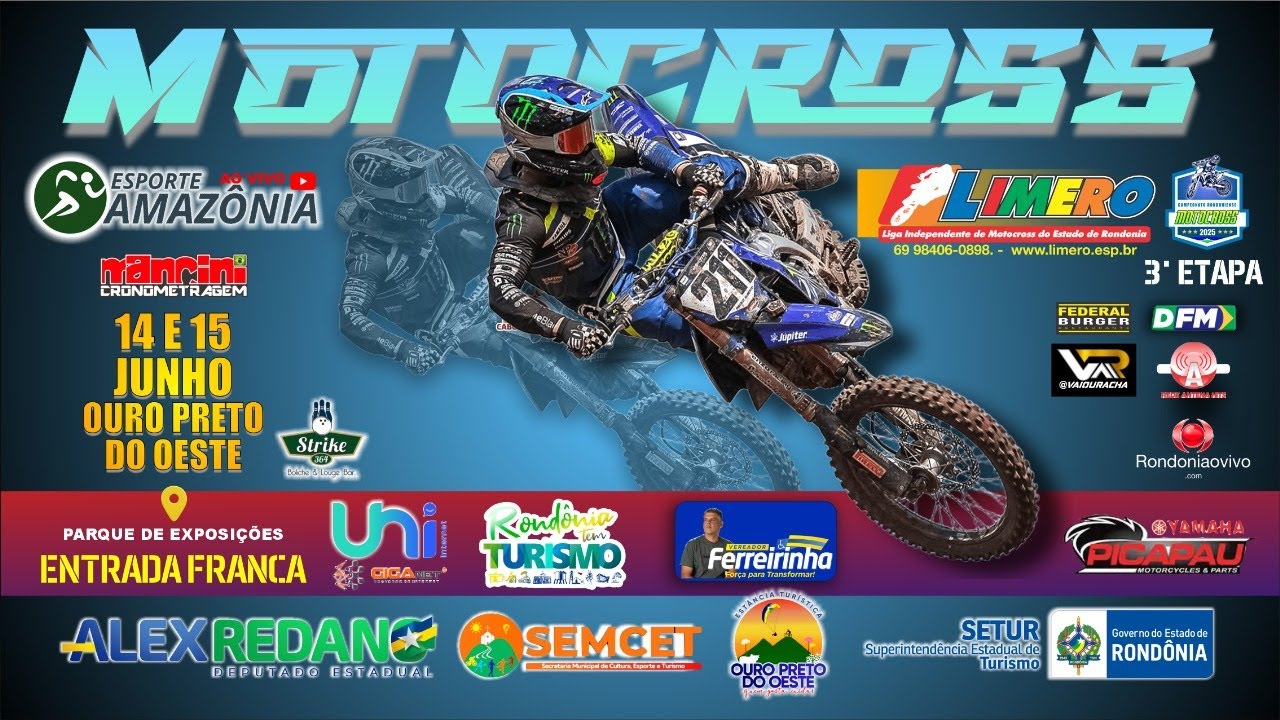 AO VIVO -  3ª Etapa do Campeonato Rondoniense de Motocross