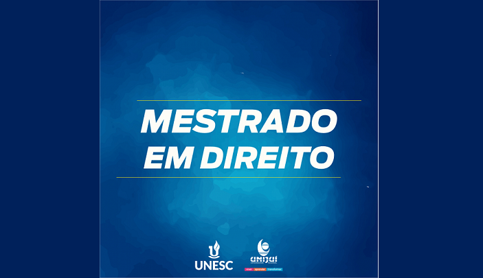 UNESC: Encerram nesta sexta-feira (31) as inscrições para o Mestrado em Direito