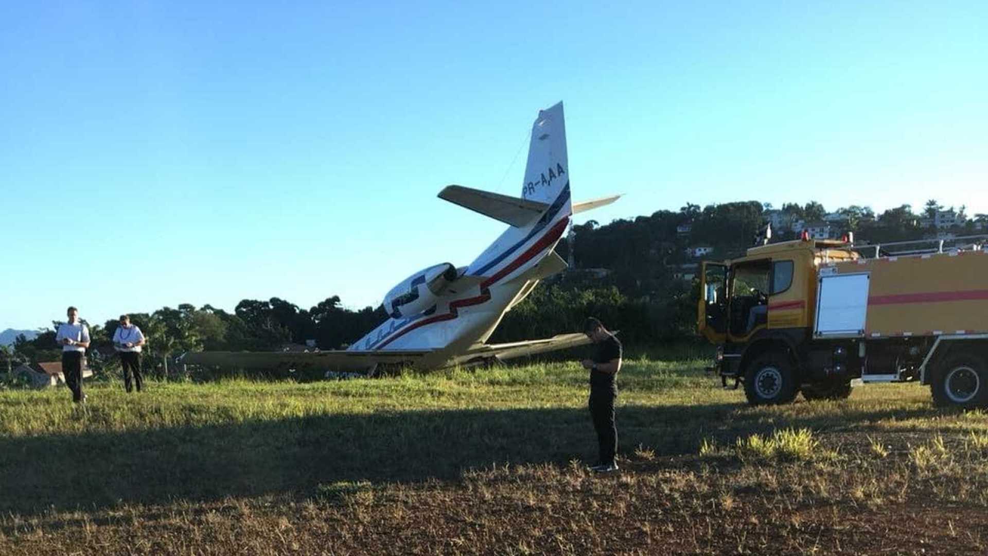 Avião com DJ Alok tem pane e sai da pista em aeroporto de Juiz de Fora