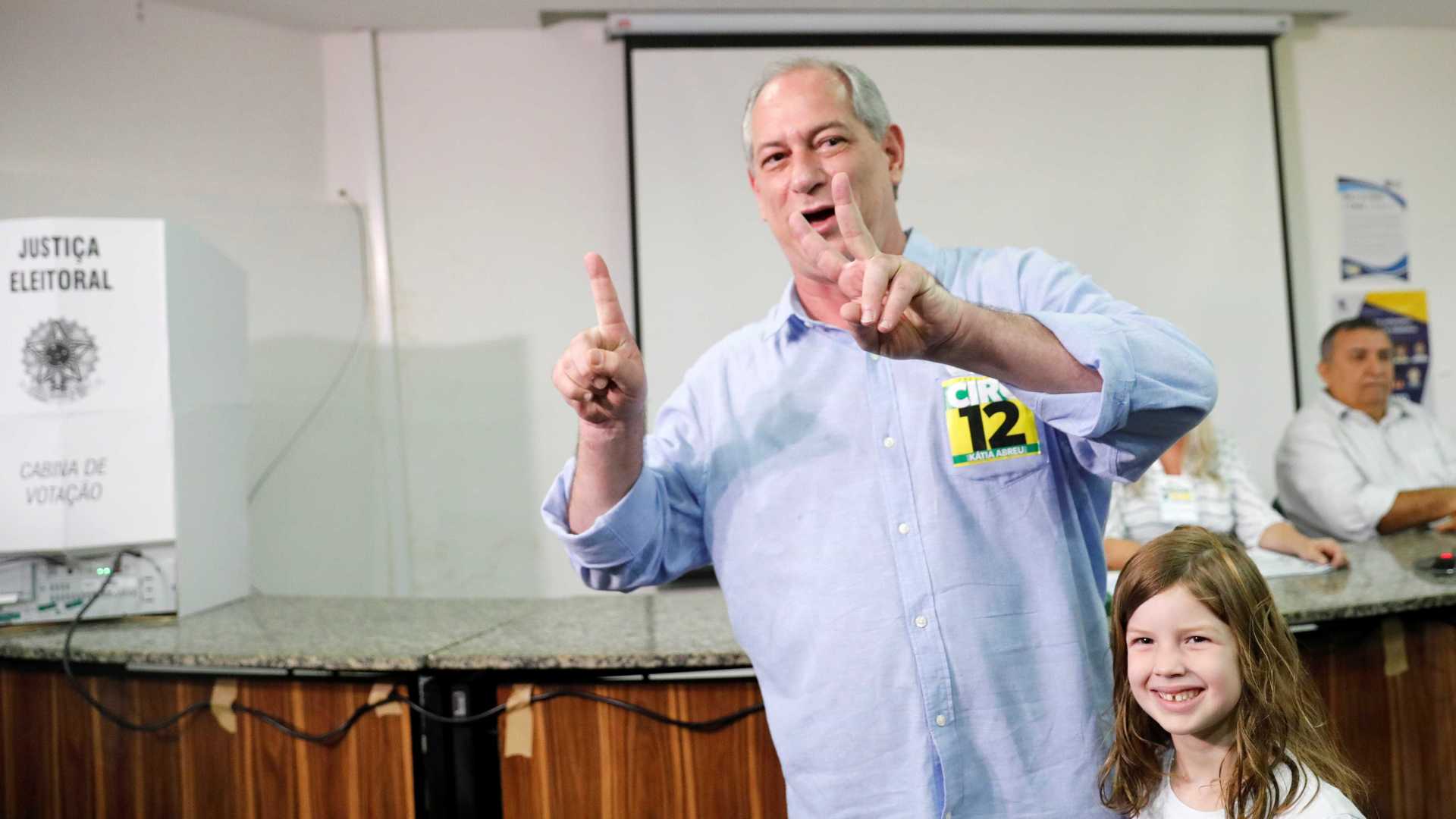 ELEIÇÕES 2018: Ciro Gomes, presidenciável do PDT, vota em um colégio de Fortaleza