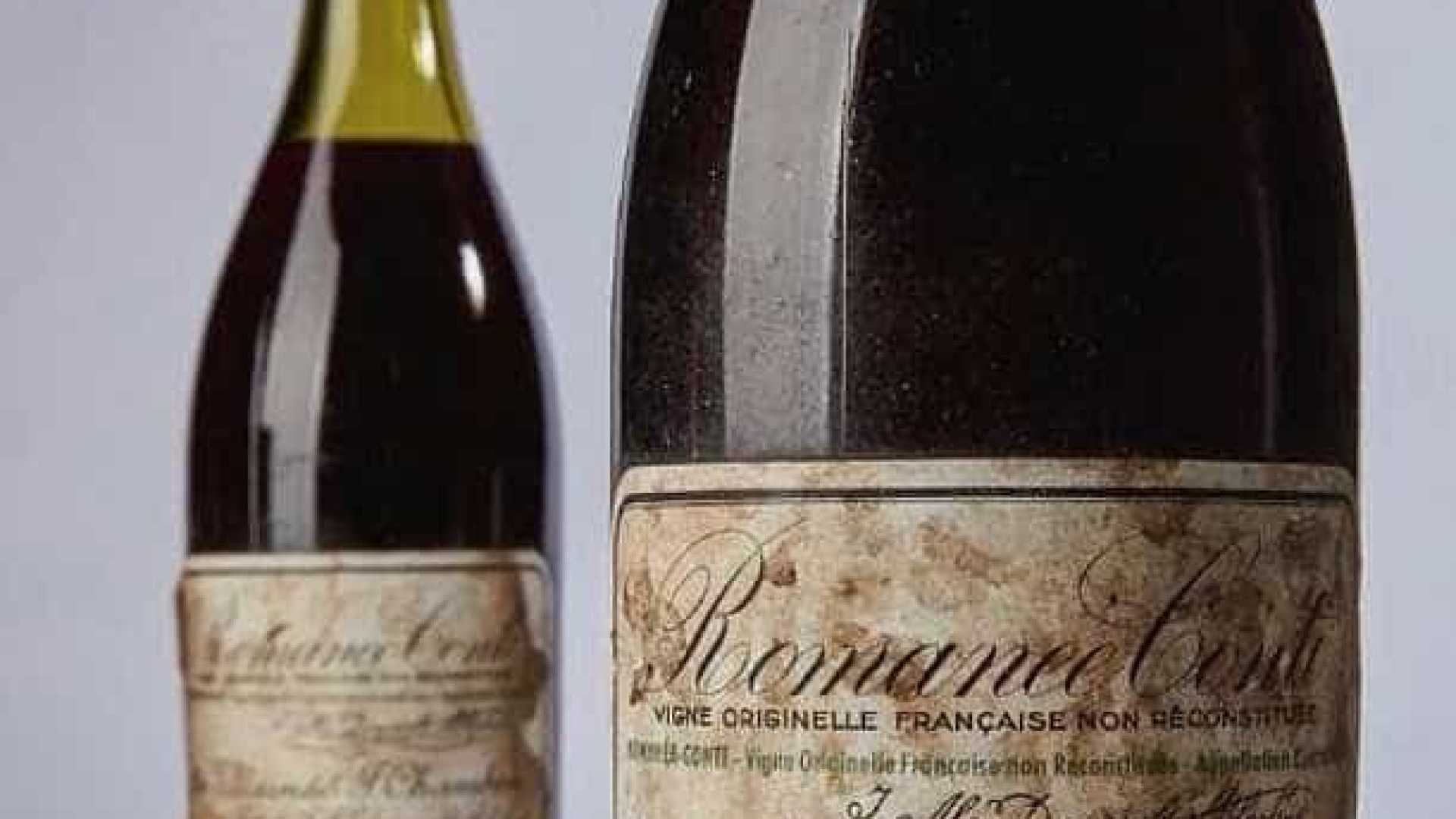 RECORDE: Garrafa de vinho de 1945 é leiloada por mais de R$ 2 milhões