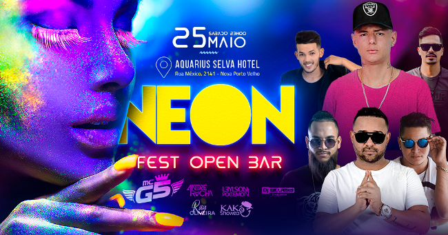 Confira os sorteados para o  Neon Fest Open Bar