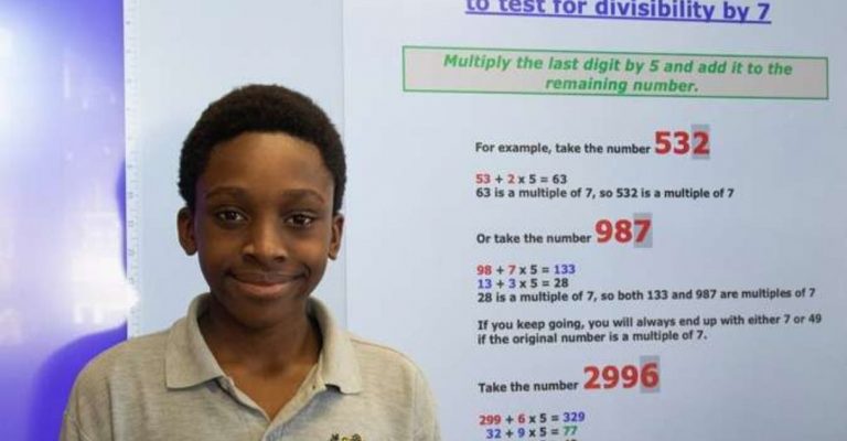 INTELIGENTE: Garoto de 12 anos cria fórmula matemática que simplifica estudo da Divisão