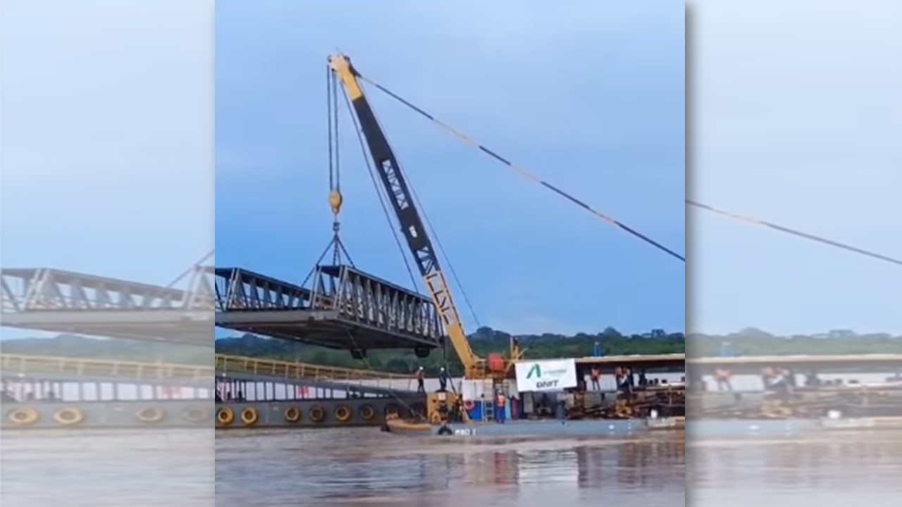 PRECISA DE ESTALEIRO: Base da plataforma do Porto do Cai N’Água seguiu para Manaus 