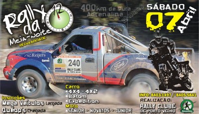 Rally da Meia Noite terá cerca de 380 km de percurso