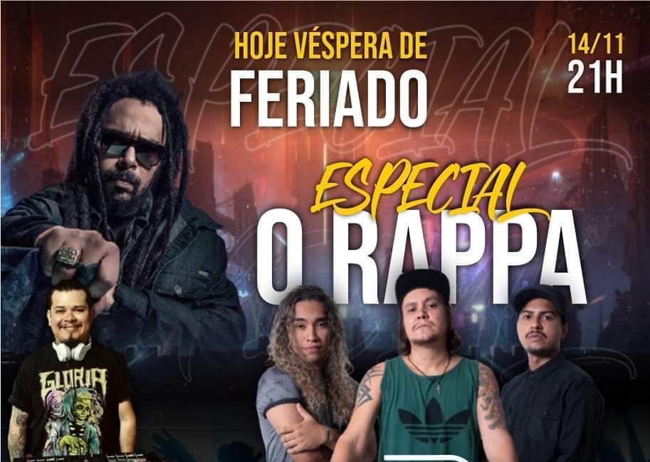 ESPECIAL O RAPPA - Neste domingo no Grego Original Pub