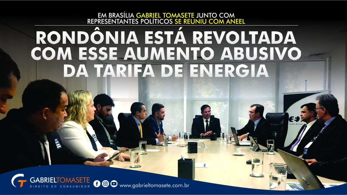 TARIFA DE ENERGIA: “Os rondonienses estão revoltados com esse aumento desleal”, afirma Gabriel Tomasete