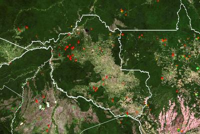 ALERTA - Focos de queimadas aparecem nas Unidades de Conservação Florestal de Rondônia