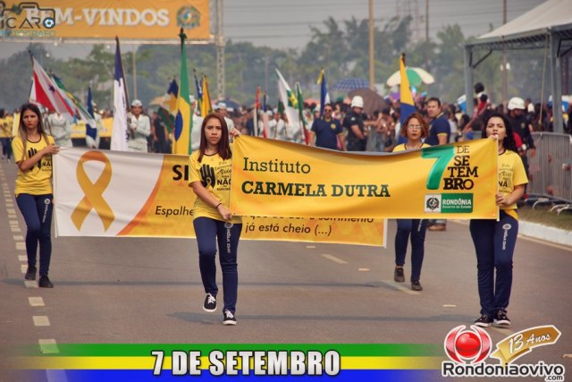 7 DE SETEMBRO: Confira o desfile cívico da escola Carmela Dutra - 2018