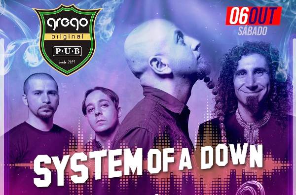 System Of A Down Cover Oficial direto de São Paulo