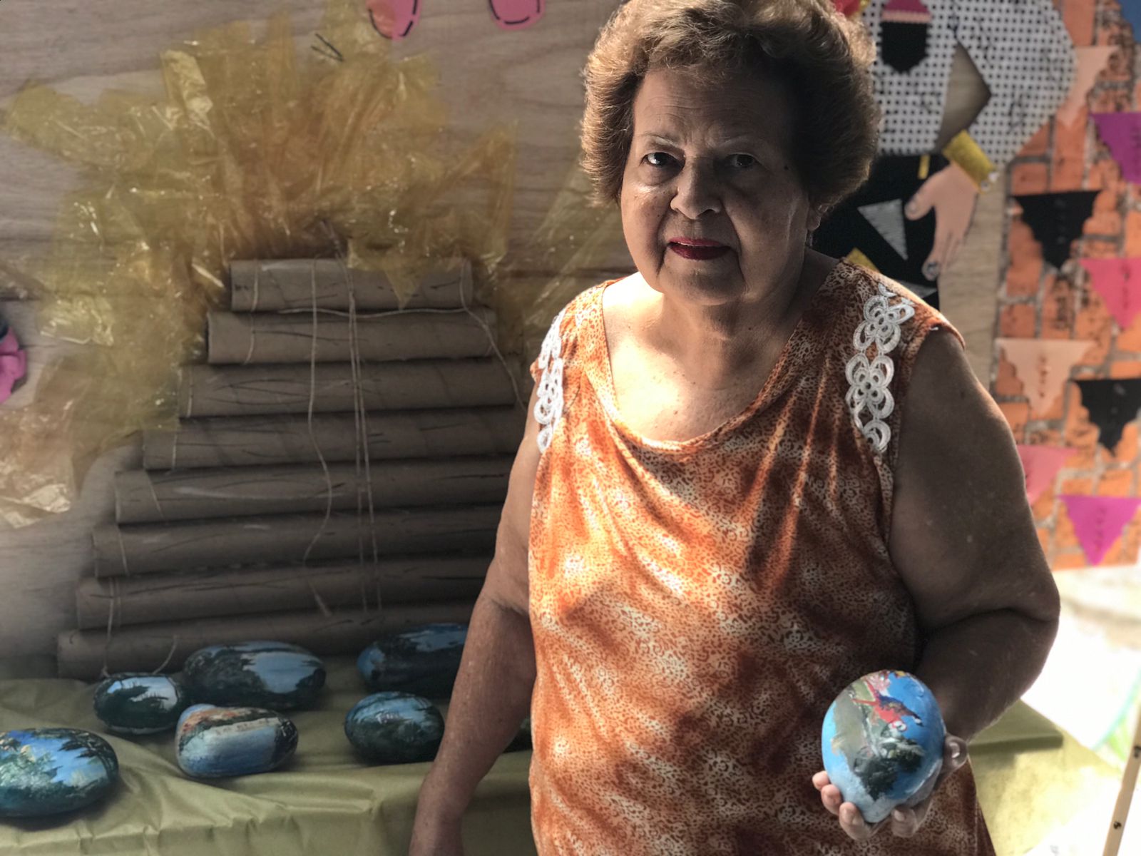 PAISAGENS AMAZÔNICAS: As pedras que viraram arte em Porto Velho nas mãos de Terezinha de Jesus