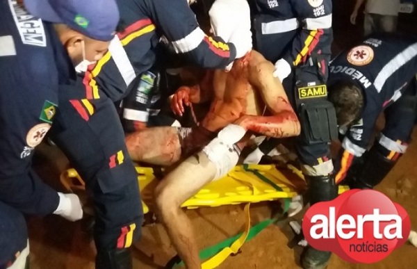 Jovem é baleado na cabeça com tiro de escopeta