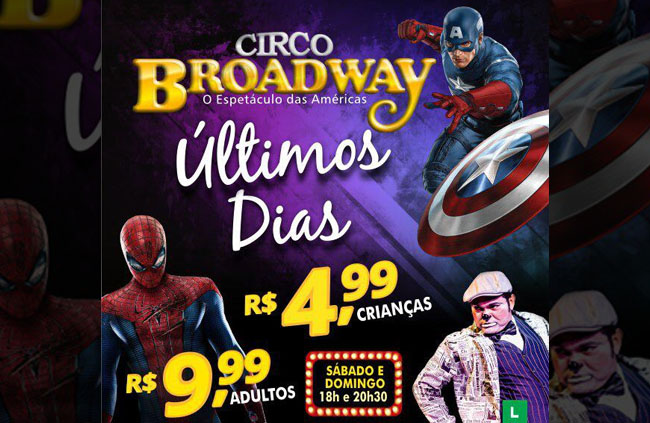 Confira os ganhadores para curtir o 'Circo Broadway'