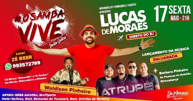 Sorteio para o Show do Cantor Lucas de Moraes