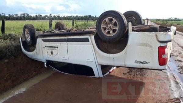 Prefeito e vereador sofrem acidente na zona rural