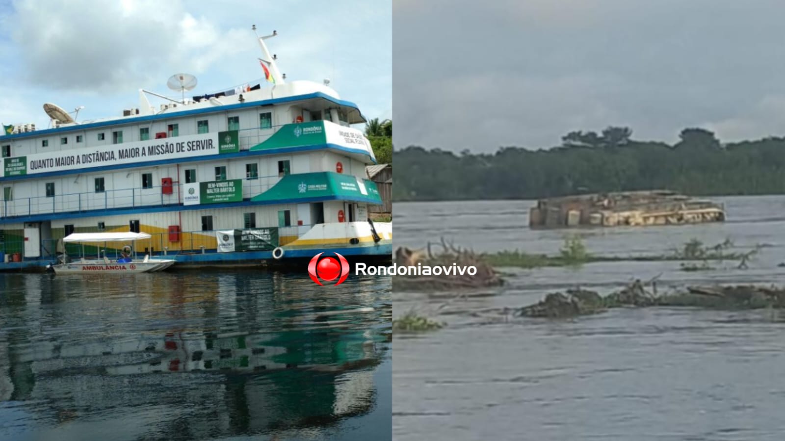 COLUNA SEMANAL:  Prejuízo com naufrágio do barco hospital W. Bartolo só será revelado em 60 dias
