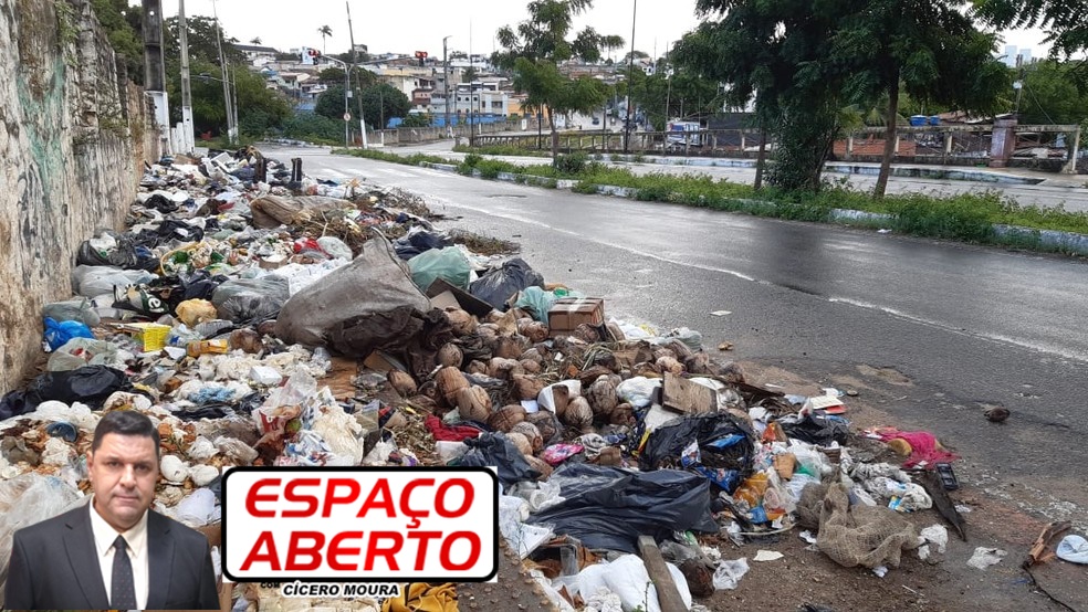 ESPAÇO ABERTO: Prefeitura ignora sujeira e população acorda com lixo acumulado