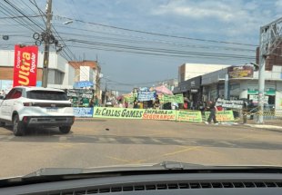 MANIFESTAÇÃO: Comerciantes protestam contra onda de violência no Centro de Porto Velho
