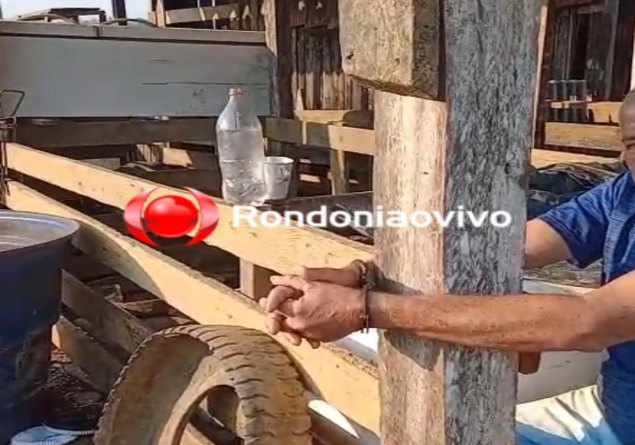 VÍDEO: Idoso fica horas preso após ser algemado em pilar durante roubo