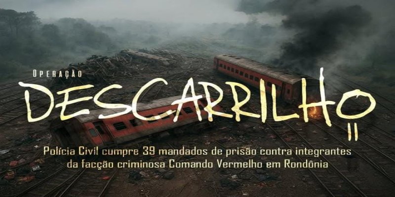 DESCARRILHO II: Draco realiza operação para prender 39 membros do CV em Rondônia 