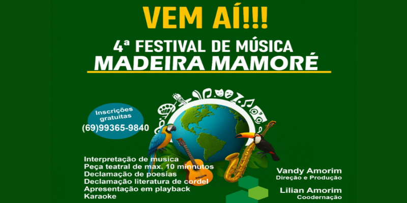 MOSTRE O SEU TALENTO: Festival tradicional de música está com inscrições gratuitas abertas 