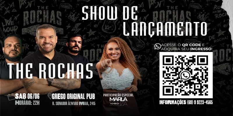 CULTURA: Banda The Rochas faz show de lançamento neste sábado (6), em Porto Velho 