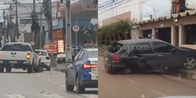 NA PINHEIRO: Motorista de S10 avança semáforo vermelho e provoca forte colisão